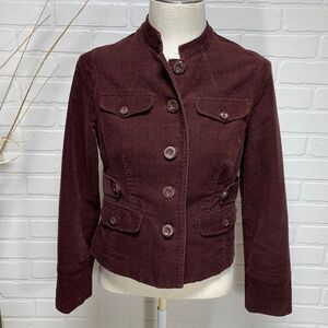 Ambition Corduroy  Military Style Jacket Sz PM